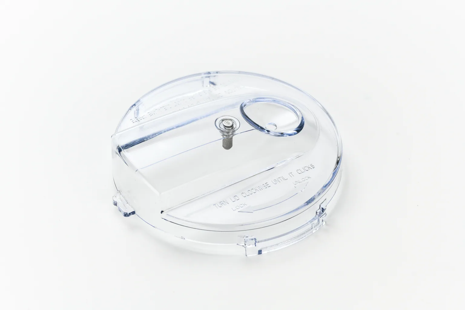 Verified GMC006 clear locking lid with oval drizzle opening