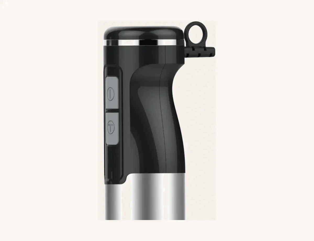 Close-up from the supplier PX8250 rendering showing the two-speed controls and hanging loop