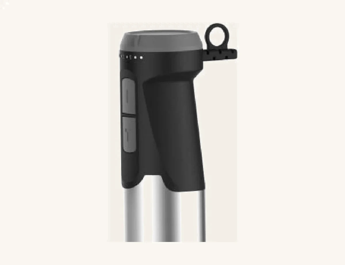 Close-up from the supplier PX8255 side rendering showing its large buttons and hanging loop
